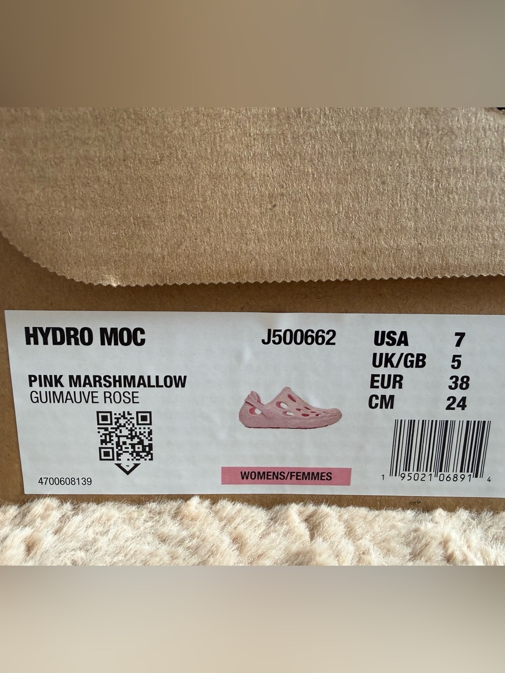 Merrell Hydro Moc Pink Marshmallow Water Shoes - 8/38 - Picture 7 of 7